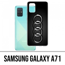 Custodia per Samsung Galaxy A71 - Audi Logo in metallo