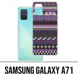 Custodia per Samsung Galaxy A71 - Viola azteco