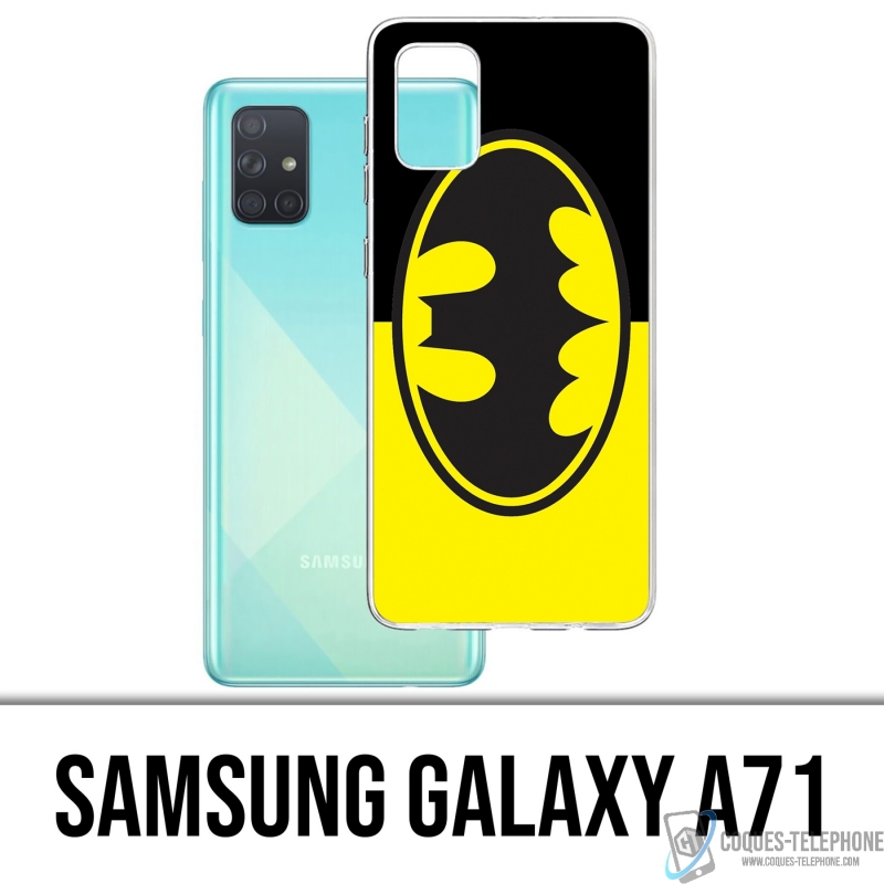 Samsung Galaxy A71 Case - Batman Logo Classic Gelb Schwarz