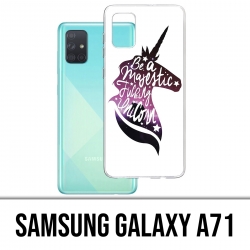 Coque Samsung Galaxy A71 - Be A Majestic Unicorn