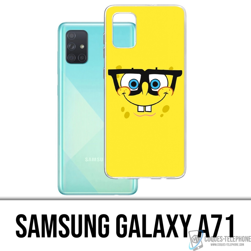 Coque Samsung Galaxy A71 - Bob Éponge Lunettes