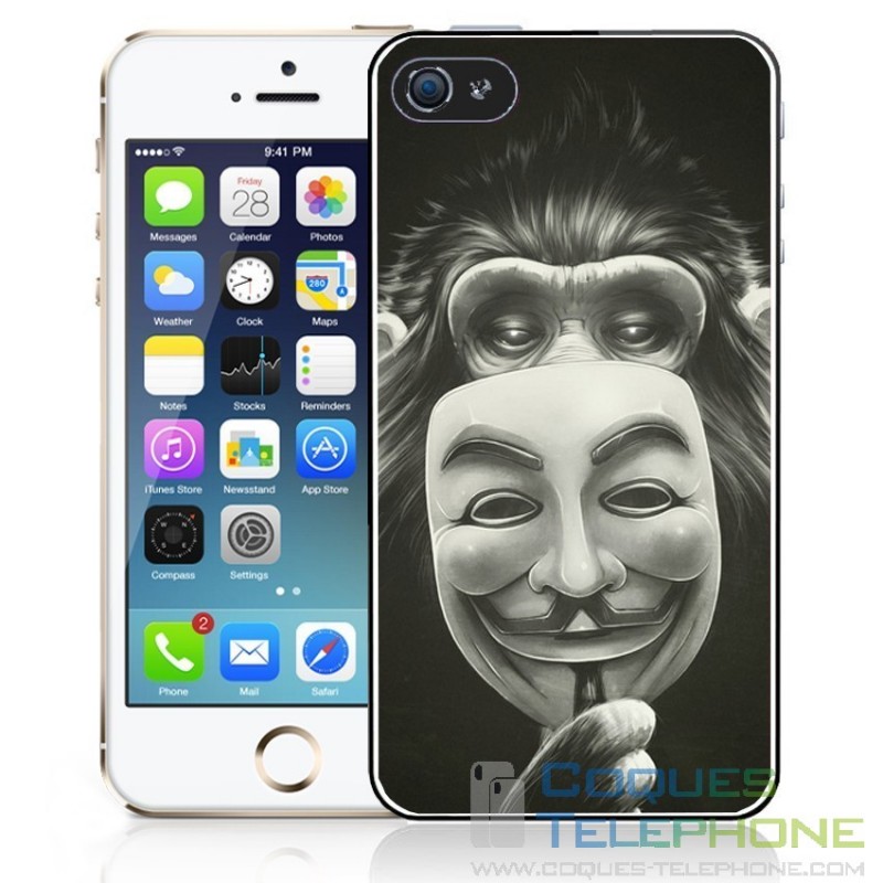 Coque téléphone Singe Anonymous