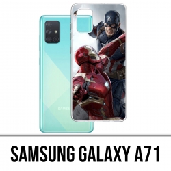 Samsung Galaxy A71 Case - Captain America gegen Iron Man Avengers