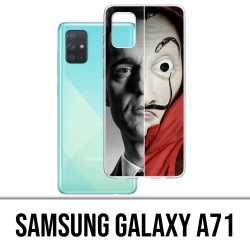 Custodia per Samsung Galaxy A71 - Casa De Papel Berlin Mask Split