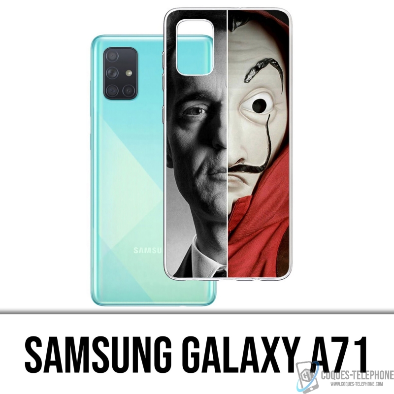 Coque Samsung Galaxy A71 - Casa De Papel Berlin Masque Split