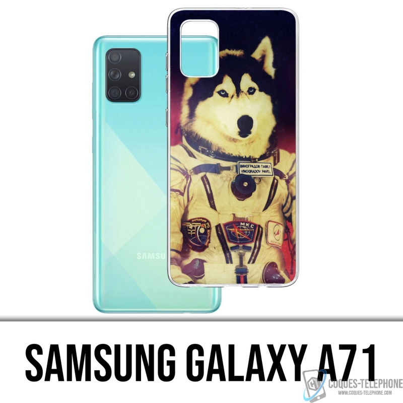 Custodia per Samsung Galaxy A71 - Cane astronauta Jusky