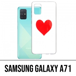 Funda Samsung Galaxy A71 - Corazón rojo