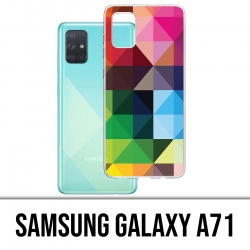 Custodia per Samsung Galaxy A71 - Cubi multicolori