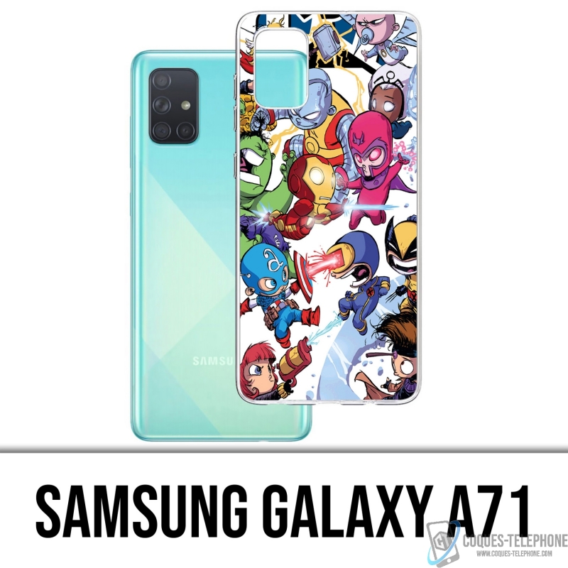 Custodia Samsung Galaxy A71 - Simpatici eroi Marvel