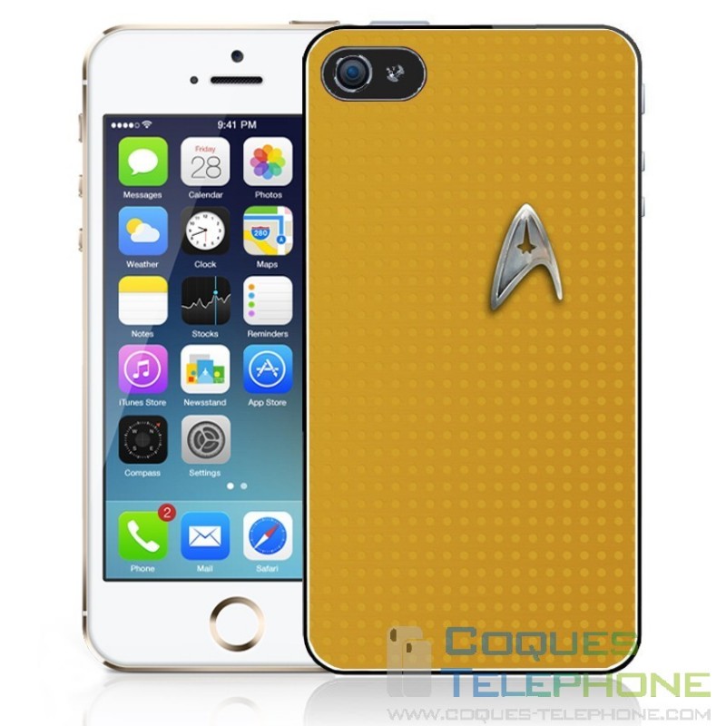 Coque téléphone Star Trek Logo - Jaune