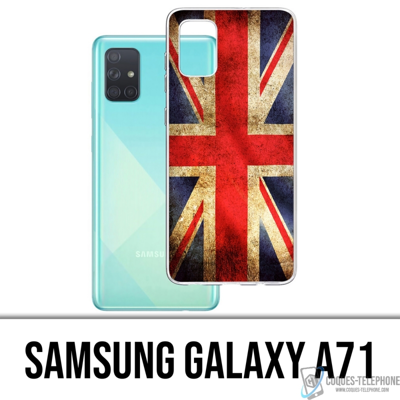 Custodia per Samsung Galaxy A71 - Bandiera vintage del Regno Unito