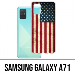 Custodia per Samsung Galaxy A71 - Bandiera Usa