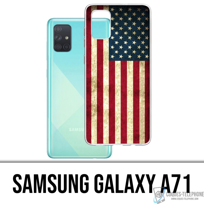 Samsung Galaxy A71 Case - USA Flagge