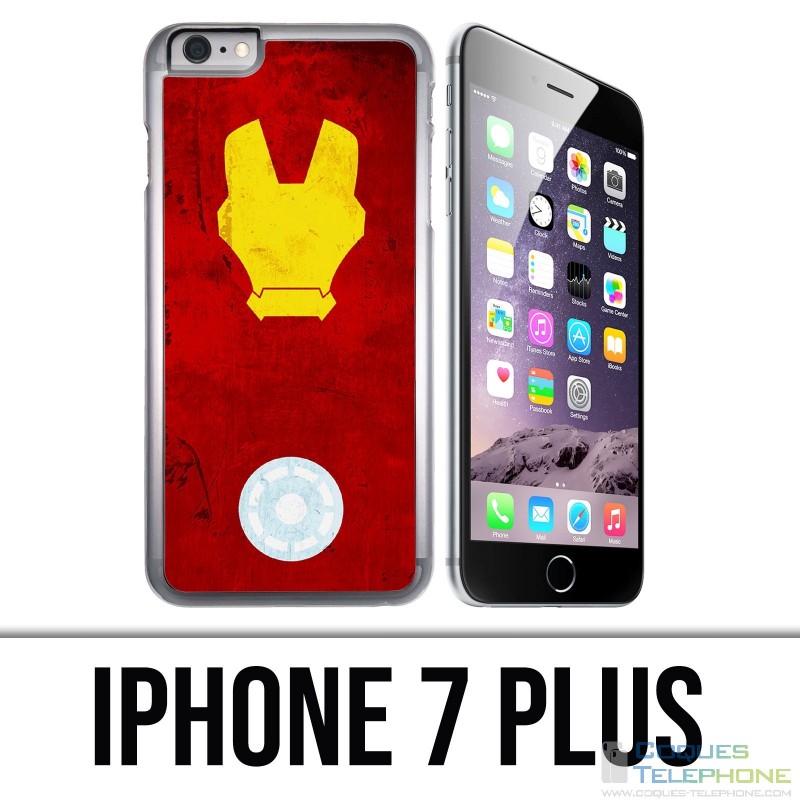 Coque iPhone 7 PLUS - Iron Man Art Design