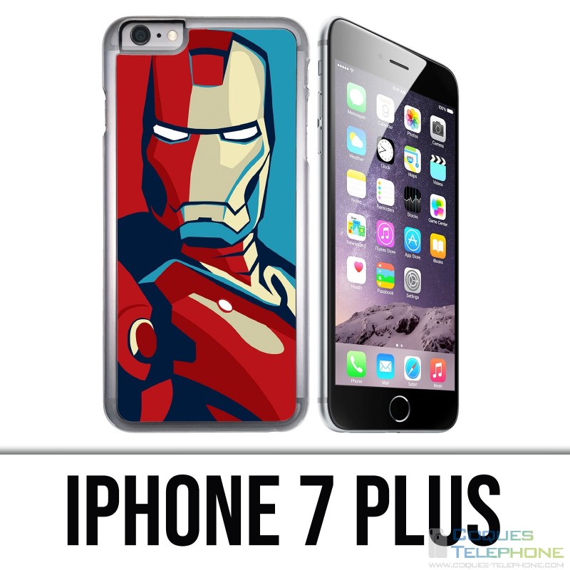 Custodia per iPhone 7 Plus - Iron Man Design Poster