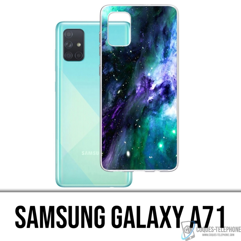 Coque Samsung Galaxy A71 - Galaxie Bleu