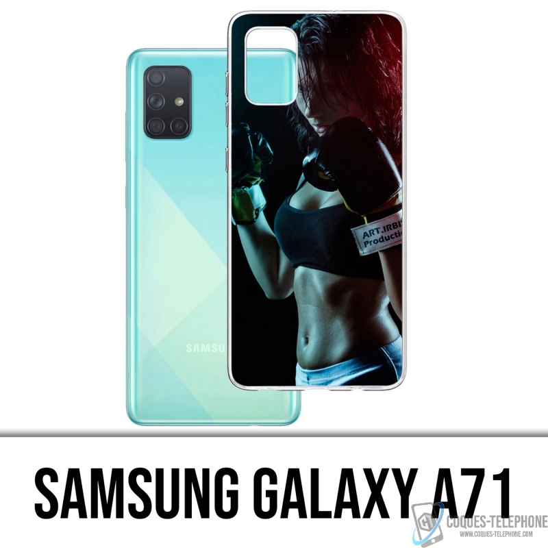 Funda Samsung Galaxy A71 - Chica Boxe