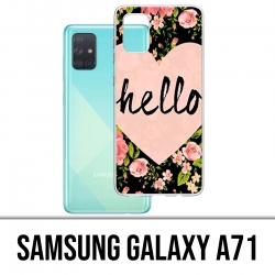 Samsung Galaxy A71 Case - Hallo rosa Herz