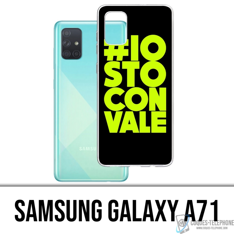 Coque Samsung Galaxy A71 - Io Sto Con Vale Motogp Valentino Rossi
