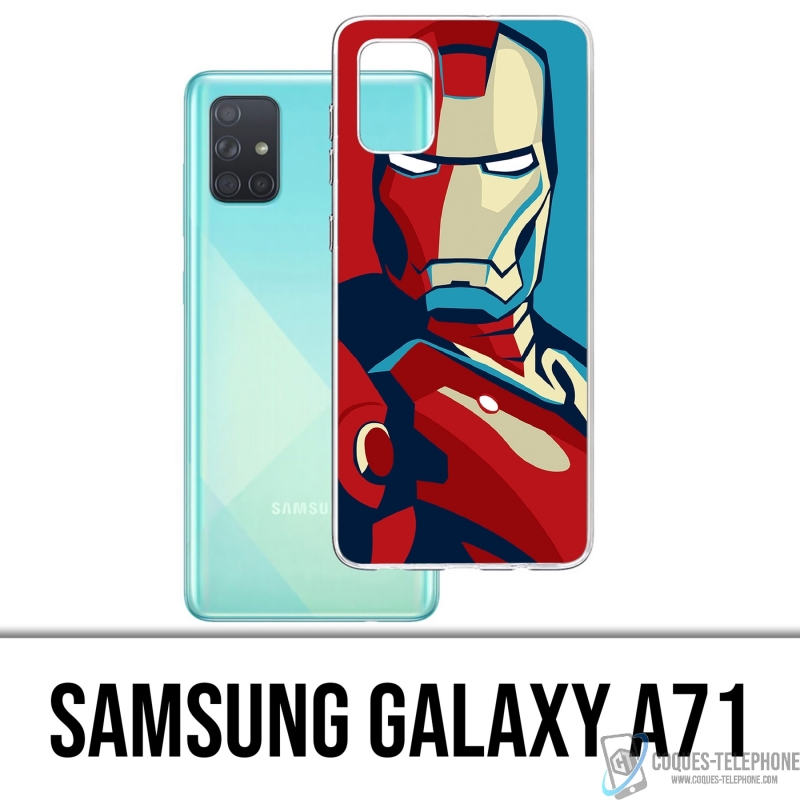 Samsung Galaxy A71 Case - Iron Man Design Poster