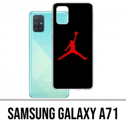 Coque Samsung Galaxy A71 - Jordan Basketball Logo Noir