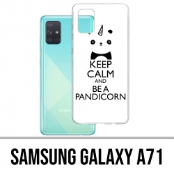 Samsung Galaxy A71 Case - Keep Calm Pandicorn Panda Unicorn