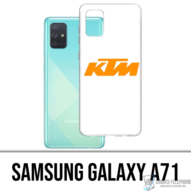 Samsung Galaxy A71 Case - Ktm Logo weißer Hintergrund