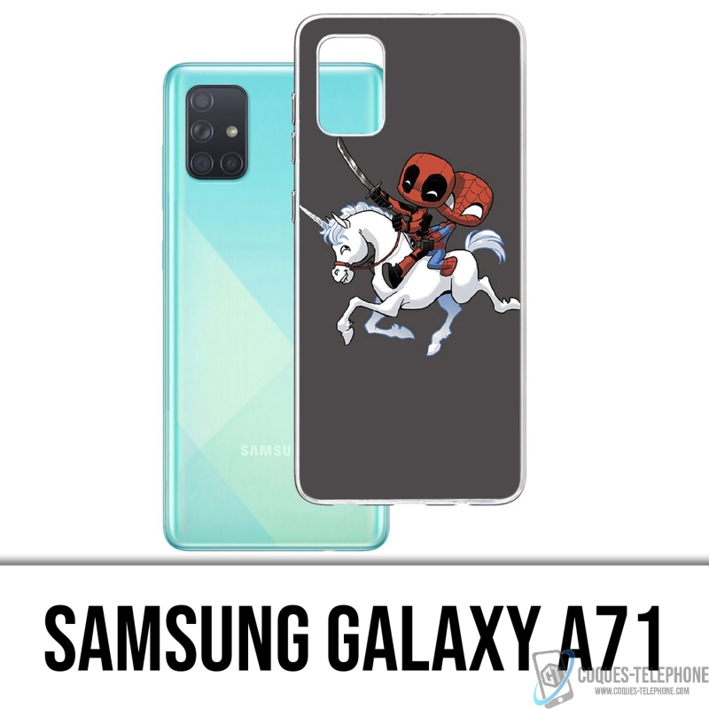 Samsung Galaxy A71 Case - Deadpool Spiderman Einhorn