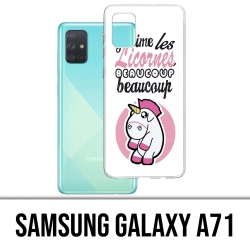 Coque Samsung Galaxy A71 - Licornes