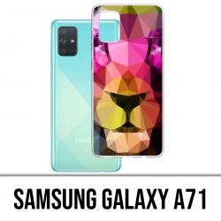 Custodia per Samsung Galaxy A71 - Leone geometrico