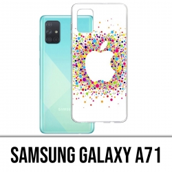 Samsung Galaxy A71 Case - Mehrfarbiges Apple Logo
