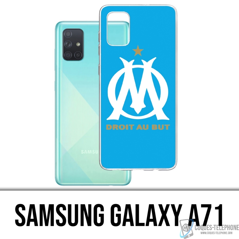 Funda Samsung Galaxy A71 - Om Marseille Logo Azul