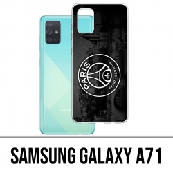 Custodia per Samsung Galaxy A71 - Logo Psg Sfondo Nero