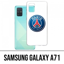 Custodia per Samsung Galaxy A71 - Logo Psg Sfondo Bianco