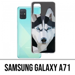 Custodia per Samsung Galaxy A71 - Wolf Husky Origami