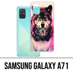 Coque Samsung Galaxy A71 - Loup Triangle