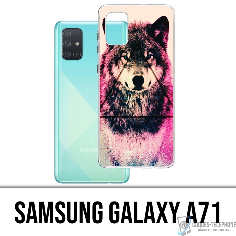 Coque Samsung Galaxy A71 - Loup Triangle