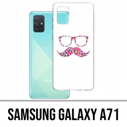Coque Samsung Galaxy A71 - Lunettes Moustache