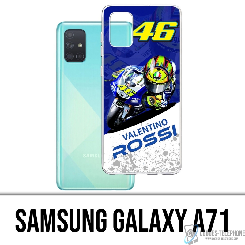 Samsung Galaxy A71 Case - Motogp Rossi Cartoon 2
