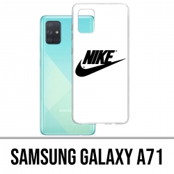 Coque Samsung Galaxy A71 - Nike Logo Blanc