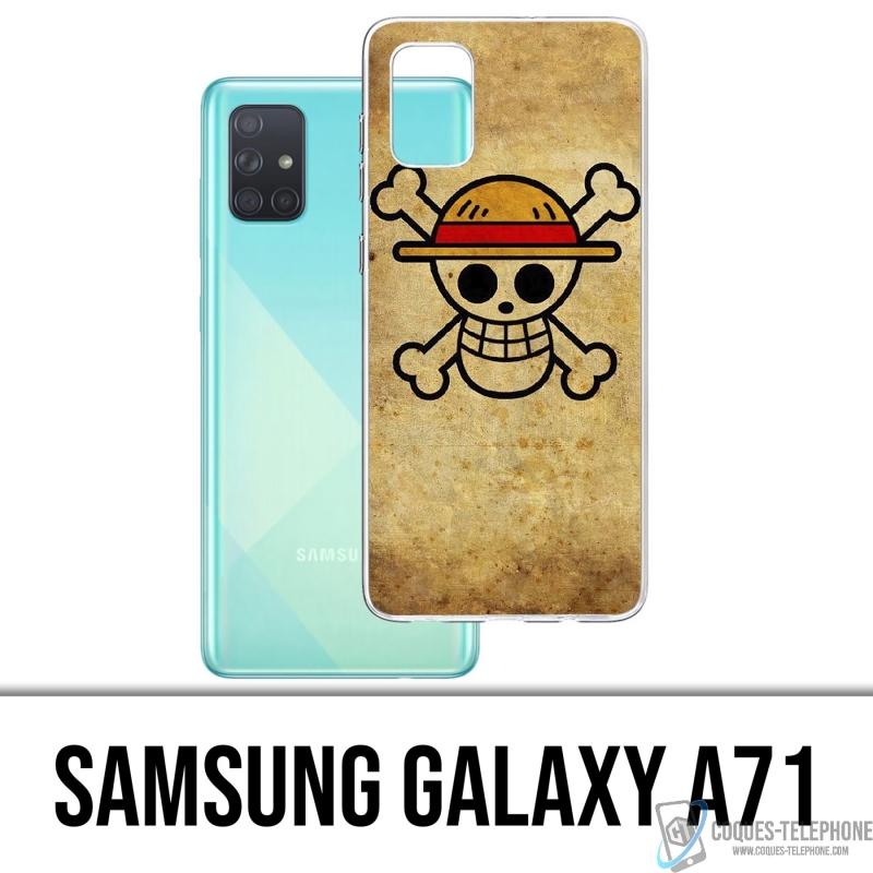 Funda Samsung Galaxy A71 - Logotipo Vintage de One Piece
