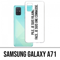 Samsung Galaxy A71 Case - Bad Bitch Face Battery