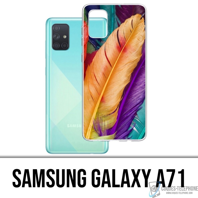 Coque Samsung Galaxy A71 - Plumes