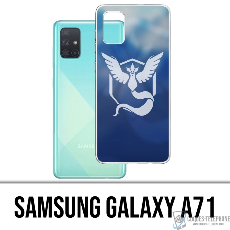 Funda Samsung Galaxy A71 - Pokémon Go Team Blue Grunge