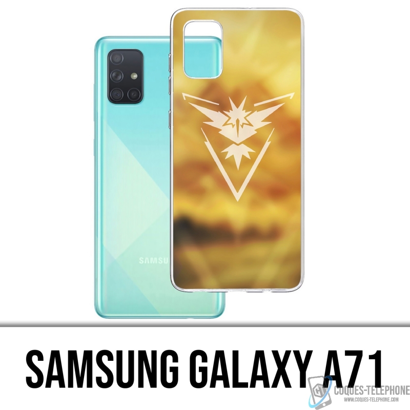 Coque Samsung Galaxy A71 - Pokémon Go Team Jaune Grunge