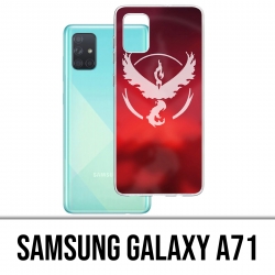 Custodia per Samsung Galaxy A71 - Pokémon Go Team Red Grunge