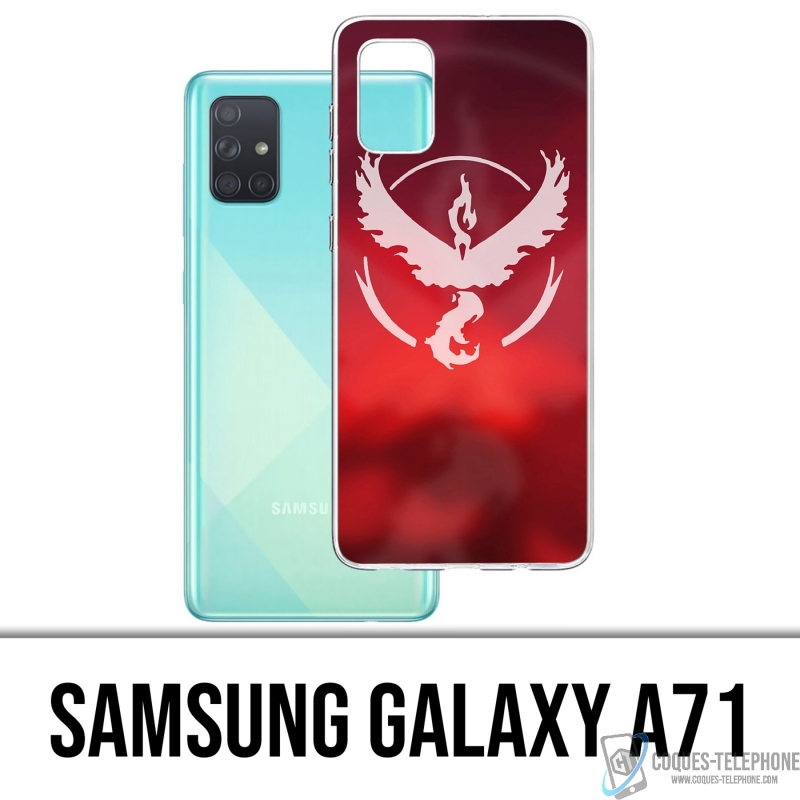 Custodia per Samsung Galaxy A71 - Pokémon Go Team Red Grunge