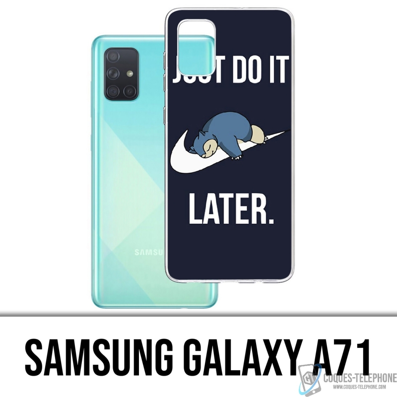 Custodia per Samsung Galaxy A71 - Pokémon Snorlax Basta farlo più tardi