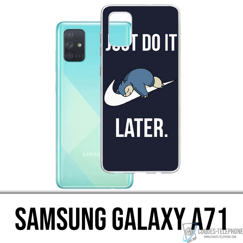 Samsung Galaxy A71 Case - Pokémon Snorlax Mach es einfach später