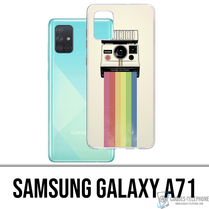 Coque Samsung Galaxy A71 - Polaroid Arc En Ciel Rainbow